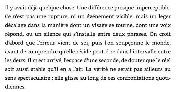 Extrait de la nouvelle Journal des plausibilités