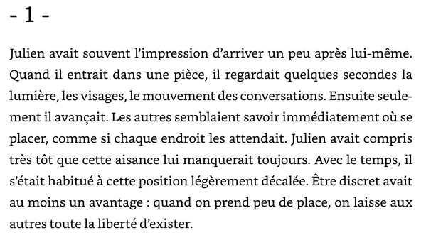 Extrait de la nouvelle L'autre côté de l'écran