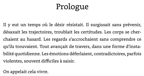 Extrait de la nouvelle Plaisirs virtuels
